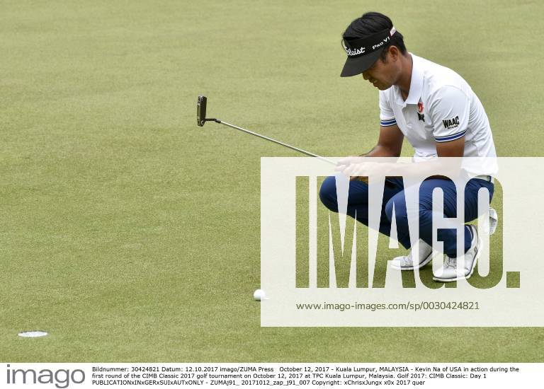 Kuala Lumpur, MALAYSIA - Kevin Na of USA in action during the first round of the CIMB Classic 2017 golf tournament on October 12, 2017 at TPC Kuala Lumpur, Malaysia. Golf 2017: CIMB Classic: Day 1 - ZUMAj91_ 20171012_zap_j91_007