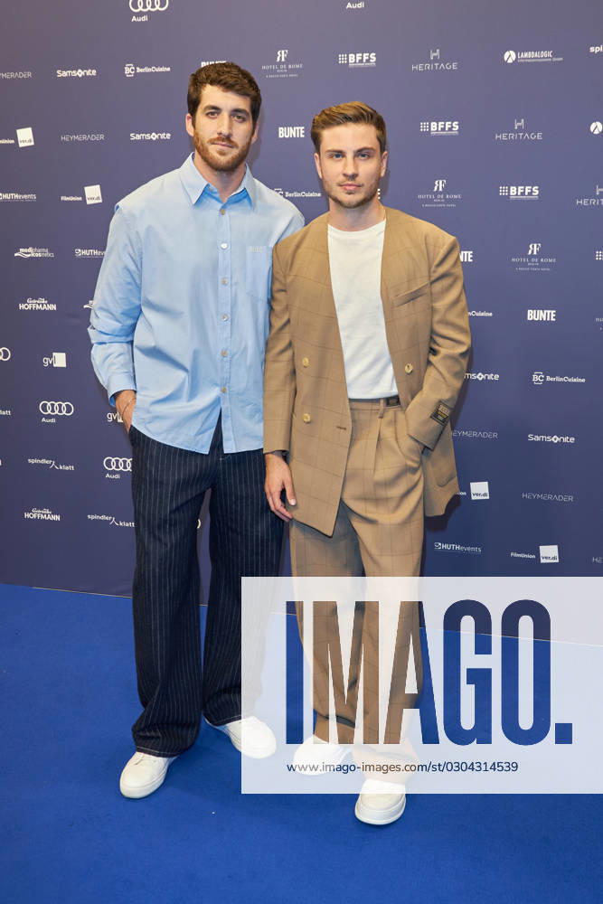 Jannik Schuemann with friend Felix Kruck German Acting Award 2023 ceremony at Spindler and Klatt on 15 09 2023 in Berlin German Acting Award 2023