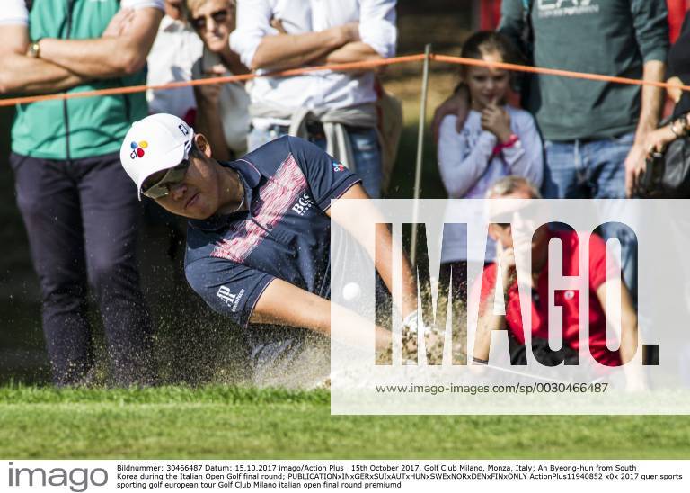 15th October 2017, Golf Club Milano, Monza, Italy; An Byeong-hun from South Korea during the Italian Open Golf final round; ActionPlus11940852