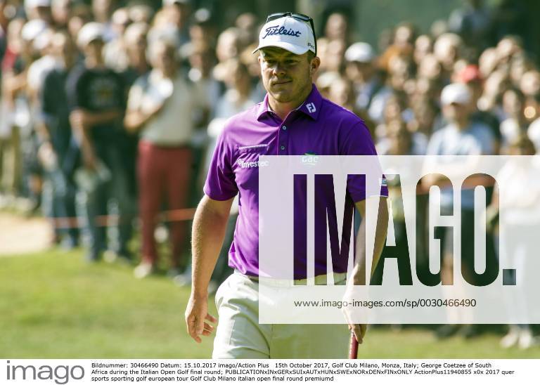 15th October 2017, Golf Club Milano, Monza, Italy; George Coetzee of South Africa during the Italian Open Golf final round; ActionPlus11940855
