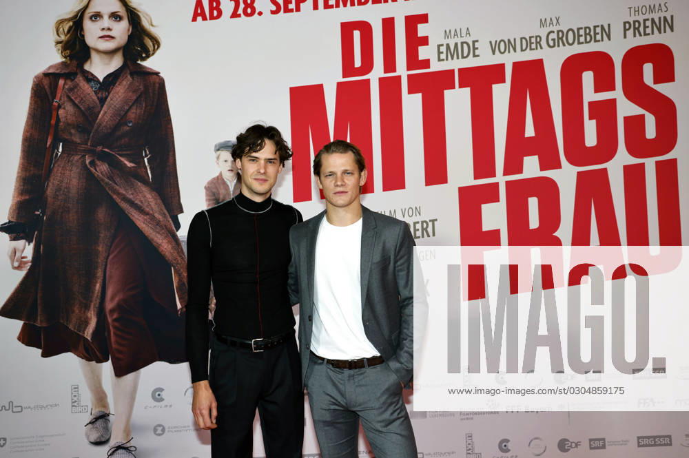 Thomas Prenn and Max von der Groeben at the premiere of the feature film Die Mittagsfrau at Kino International Berlin, 20 09 2023 Foto:xS.xGabschx xFuturexImagex mittagsfrau_berlin_3918