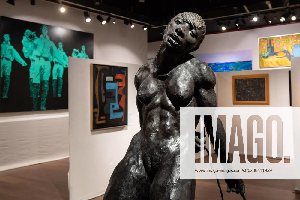 Drouot Collection Gerard Depardieu La collection d Art personnelle de Gerard Depardieu est exposee chez Drouot a Paris, France le 23 Septembre 2023. Gerard Depardieu a reuni des oeuvres de Rodin, Duchamp, Calder, Miro, Michaux, Richier et Leroy. Photo by Aurore Marechal ABACAPRESS.COM Paris France