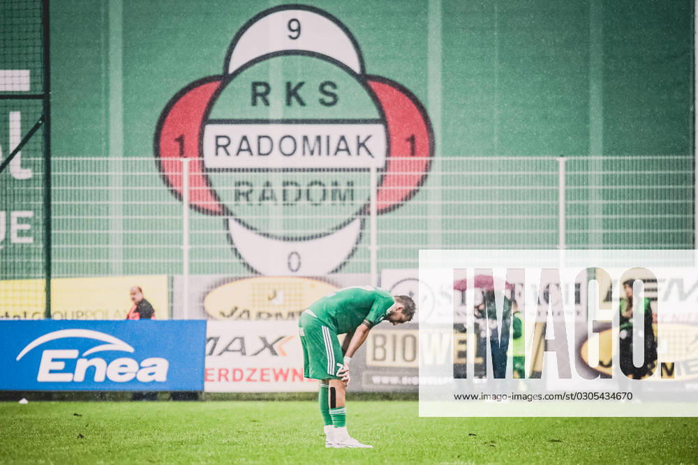 RADOM 23.09.2023 MECZ 9. KOLEJKA PKO EKSTRAKLASA SEZON 2023 24 --- POLISH FOOTBALL TOP LEAGUE MATCH: RADOMIAK RADOM - PUSZCZA NIEPOLOMICE CHRISTOS DONIS FOT. Kacper Pacocha 400mm NEWSPIX.PL --- Newspix.pl 079_PAC_0670