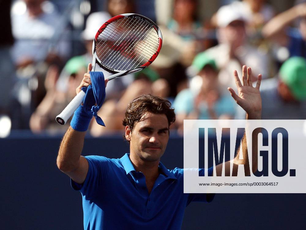Roger Federer (Schweiz) jubelt Tennis Herren US Open 2007, Grand Slam, ATP Tour Einzelbild Flushing Meadow New York, NY, N Y Freude, Tennis Herren US Open 2007, Grand Slam, ATP Tour Einzelbild Flushing Meadow New York, NY, N Y Freude,