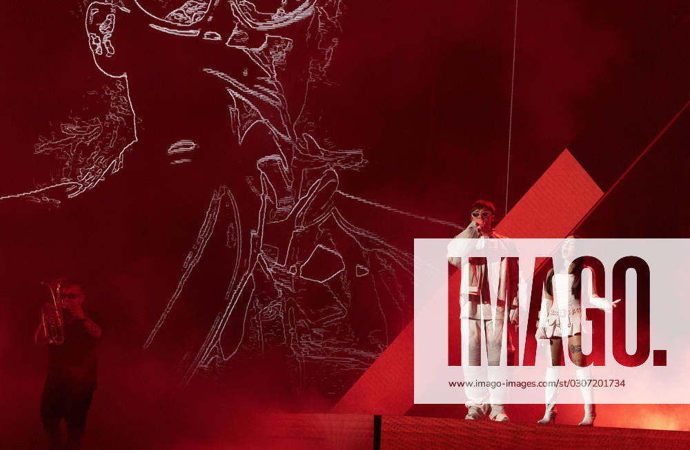 Peso Pluma and Nicki Nicole perform at the 2023 Latin Billboard Music Awards at the University of Miami, Watsco Center, Thursday, October 05, 2023 in Coral Gables, Florida. MIA20231005184 GARYxIxROTHSTEIN