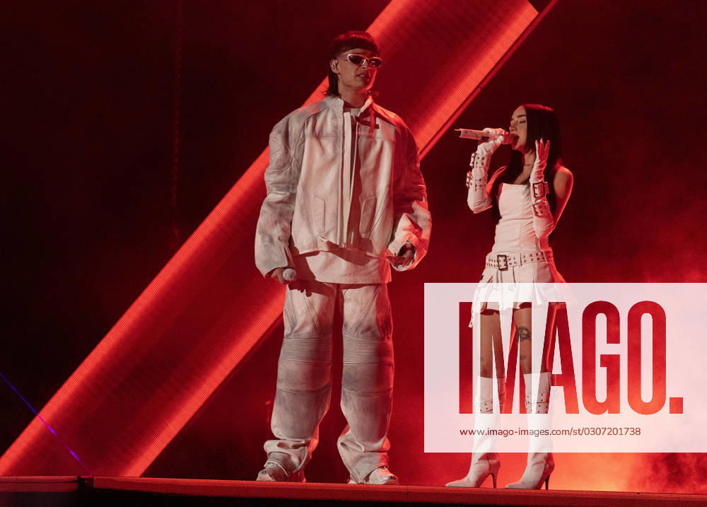 Peso Pluma and Nicki Nicole perform at the 2023 Latin Billboard Music Awards at the University of Miami, Watsco Center, Thursday, October 05, 2023 in Coral Gables, Florida. MIA20231005185 GARYxIxROTHSTEIN