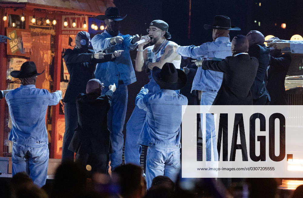 Bad Bunny performs at the 2023 Latin Billboard Music Awards at the University of Miami, Watsco Center, Thursday, October 05, 2023 in Coral Gables, Florida. MIA20231005198 GARYxIxROTHSTEIN