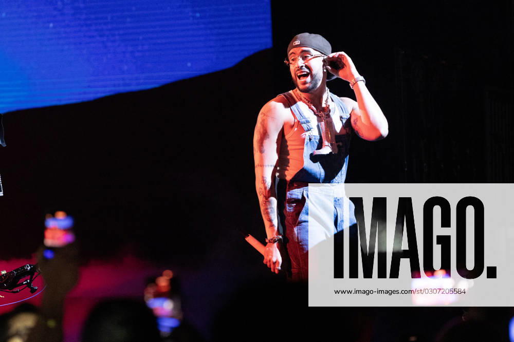 Bad Bunny performs at the 2023 Latin Billboard Music Awards at the University of Miami, Watsco Center, Thursday, October 05, 2023 in Coral Gables, Florida. MIA20231005201 GARYxIxROTHSTEIN