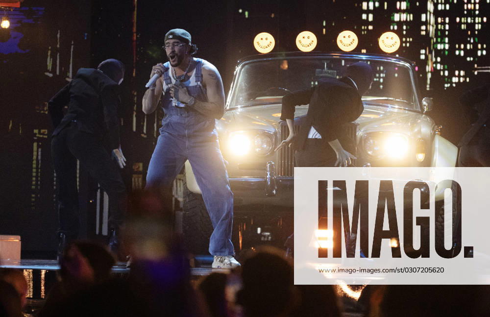 Bad Bunny performs at the 2023 Latin Billboard Music Awards at the University of Miami, Watsco Center, Thursday, October 05, 2023 in Coral Gables, Florida. MIA20231005204 GARYxIxROTHSTEIN