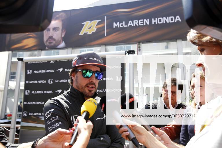 Spanish driver Fernando Alonso of McLaren adresses the media at the Hermanos Rodriguez racetrack where Mexico s Formula One Grand Prix will be celebrated next Sunday in Mexico City, Mexico, 26 October 2017. Mexico s Grand Prix !ACHTUNG: NUR REDAKTIONELLE NUTZUNG!