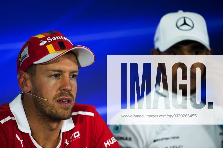 Qualifying, press conference PK Pressekonferenz Sebastian Vettel (GER) Scuderia Ferrari SF70H and Lewis Hamilton (GBR) Mercedes AMG F1 W08 Mexican Grand Prix, Mexico City 26 - 29 October 2017 28.10.2017 - Qualifying, Press conference, Sebastian Vettel (GER) Scuderia Ferrari SF70H and Lewis Hamilton (GBR) Mercedes AMG F1 W08