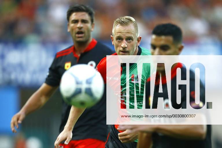 Nijmegen NEC Excelsior Football Ears Divisia season 2015 2016 12 08 2015 NEC player Sjoerd Ars M with Excelsior player Sander Fischer L and Excelsior player Khalid Karami R NEC Excelsior