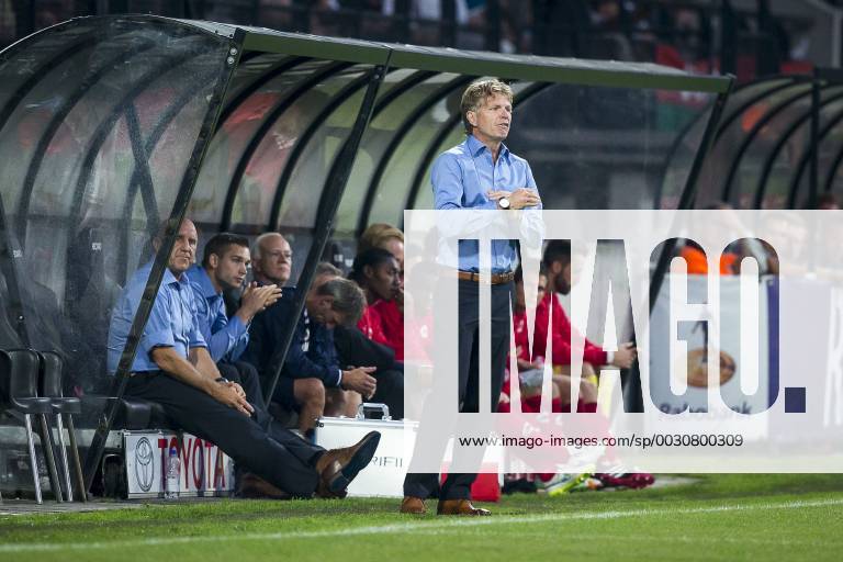 Nijmegen NEC Excelsior Football Eredivsie season 2015 2016 12 08 2015 Stadium the Goffert Excelsior coach Fons Groenendijk M NEC Excelsior