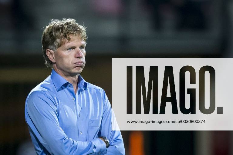Nijmegen NEC Excelsior Football Eredivsie season 2015 2016 12 08 2015 Stadium the Goffert Disappointment at Excelsior coach Fons Groenendijk NEC Excelsior