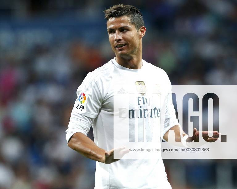 Madrid 18 08 2015 Santiago Bernabeu Stage Santiago Bernabeu Trophy 2015 2016 Real Madrid Galatasaray Cristiano Ronaldo or Real Madrid Real Madrid Galatasaray Santiago Bernabeu Trophy