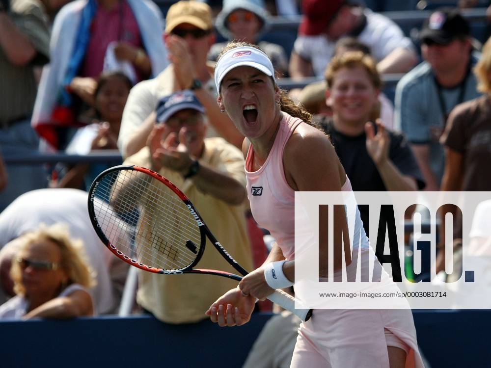 Shahar Peer (Israel) Tennis Damen US Open 2007, Grand Slam, WTA Tour Einzelbild Flushing Meadow New York, N Y, NY Freude Begeisterung Tennis Damen US Open 2007, Grand Slam, WTA Tour Einzelbild Flushing Meadow New York, N Y, NY Freude Begeisterung