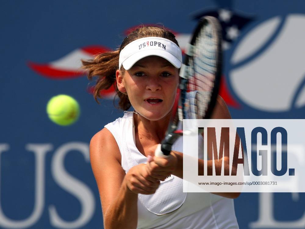 Agnieszka Radwanska (Polen) Tennis Damen US Open 2007, Grand Slam, WTA Tour Einzelbild Flushing Meadow New York, N Y, NY Dynamik, Tennis Damen US Open 2007, Grand Slam, WTA Tour Einzelbild Flushing Meadow New York, N Y, NY Dynamik,