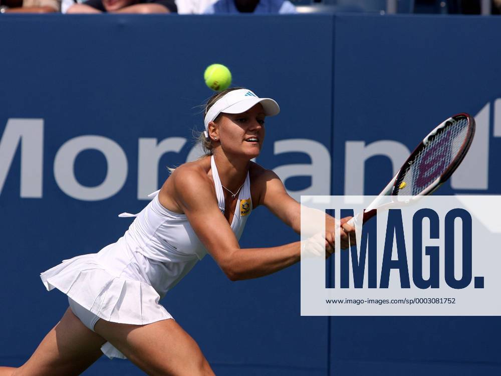 Agnes Szavay (Ungarn) Tennis Damen US Open 2007, Grand Slam, WTA Tour Einzelbild Flushing Meadow New York, N Y, NY Dynamik, Tennis Damen US Open 2007, Grand Slam, WTA Tour Einzelbild Flushing Meadow New York, N Y, NY Dynamik,