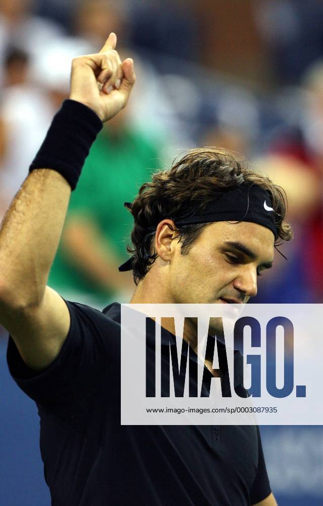 Roger Federer (Schweiz) jubelt - (NYP20070905141) Tennis Herren US Open 2007, Grand Slam, ATP Tour Einzelbild Flushing Meadow New York, NY, N Y Freude, Tennis Herren US Open 2007, Grand Slam, ATP Tour Einzelbild Flushing Meadow New York, NY, N Y Freude,