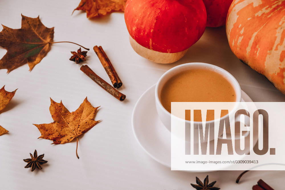 Pumpkin smoothie, spice latte. Boozy cocktail with cinnamon sticks anise stars. Maple leaves decorations. Autumn seasonal hot drinks. Thanksgiving day , 38537592.jpg, coffee, drink, latte, pumpkin, autumn, spice, aroma, morning, maple, holiday, orange, mug, hot, rustic, background, food, cup, cinnamon, breakfast, natural, halloween, fresh, thanksgiving, cappuccino, sweet, warm, leaves, fall, cream, cozy, dessert, beverage, concept, smoothie, composition, winter, cinnamon sticks, ingredient, seasonal, delicious, healthy, organic, hygge, star anise, pumpkin latte, fall leaves, dried leaves, maple leaf, pumpkin smoothie RECORD DATE NOT STATED