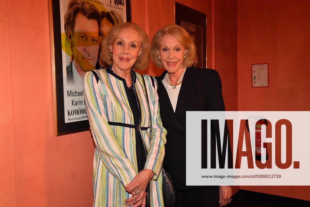 Alice and Ellen Kessler Premiere Brauchen Sie Â ne Quittung Comedy at the Bayerischer Hof Theater Munich 19 October 2023