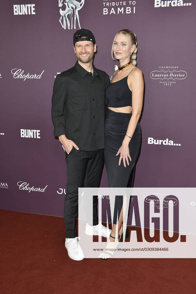 Daniel Grunenberg and Carolin Niemczyk at the arrival Tribute to Bambi in Berlin 19 10 2023