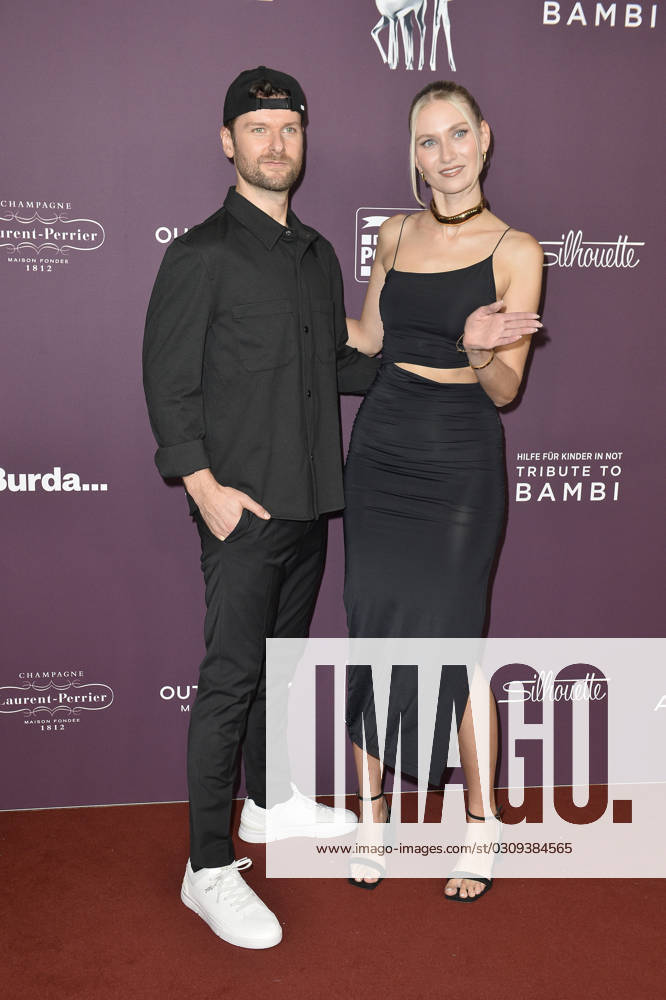 Daniel Grunenberg and Carolin Niemczyk at the arrival Tribute to Bambi in Berlin 19 10 2023