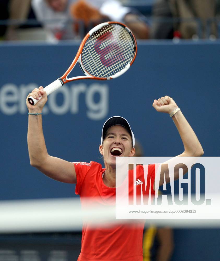 Justine Henin (Belgien) jubelt Tennis Damen US Open 2007, Grand Slam, WTA Tour Einzelbild Flushing Meadows New York, NY, N Y Freude, Begeisterung, Tennis Damen US Open 2007, Grand Slam, WTA Tour Einzelbild Flushing Meadows New York, NY, N Y Freude, Begeisterung,