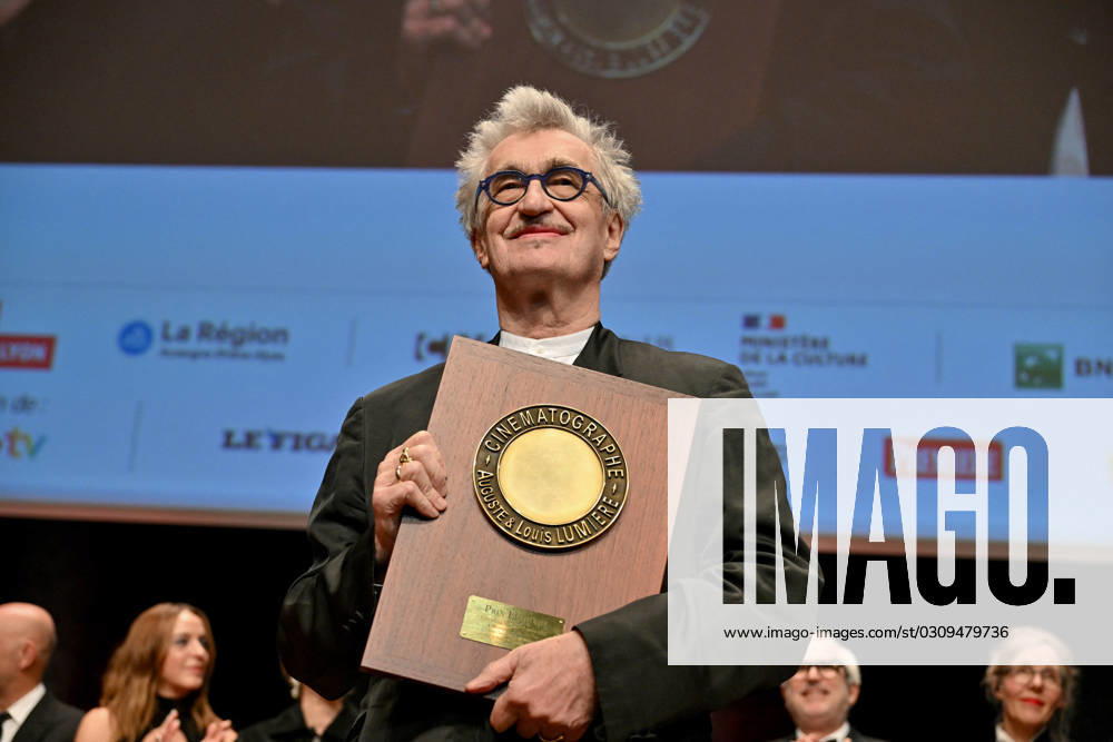 Lumiere Film Festival Prix Lumiere Ceremony Wim Wenders attending the Prix Lumiere Ceremony during 15th Lumiere Film Festival in Lyon, France on October 20, 2023. Photo by Julien Reynaud APS-Medias ABACAPRESS.COM Lyon France