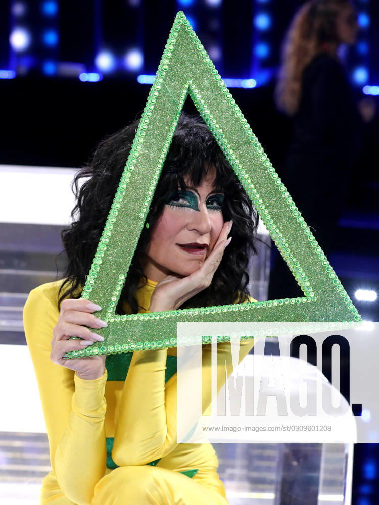 Rome, Rai ex Dear studios, TV show Tale e Quale Show . Fifth episode. In the photo Pamela Prati imitates Renato Zero