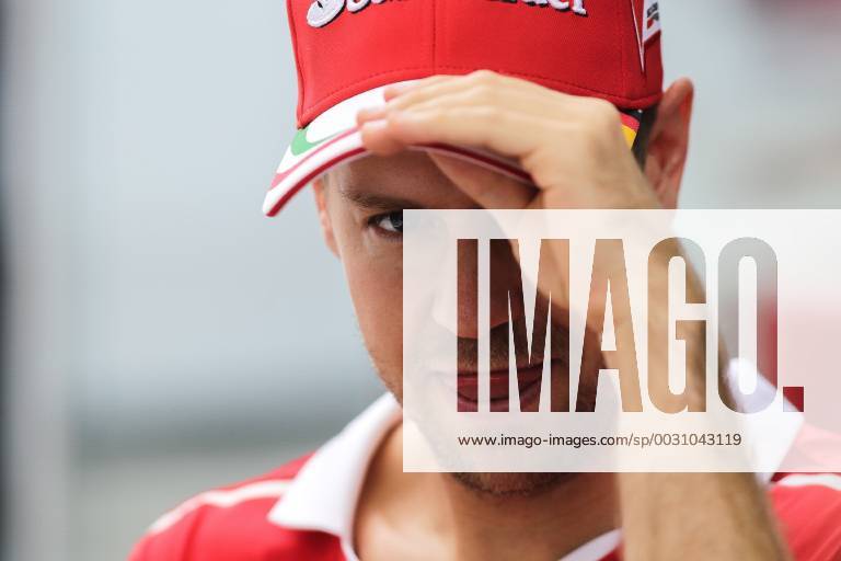 Sao Paulo, Brazil - Ferrari s German Sebastian Vettel in the pit of the Interlagos Autodrome in southern Sao Paulo on Thursday, 09, in preparation for the Brazilian Grand Prix Formula 1 race on Sunday, 12. Brazil F1 GP preparations - ZUMAo70_ 80792620st