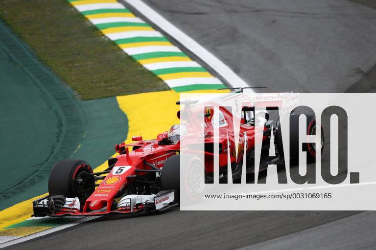 Free Practice 3, Sebastian Vettel (GER) Scuderia Ferrari SF70H Brazilian Grand Prix, Sao Paulo, Interlagos 9 - 12 November 2017 11.11.2017 - Free Practice 3, Sebastian Vettel (GER) Scuderia Ferrari SF70H