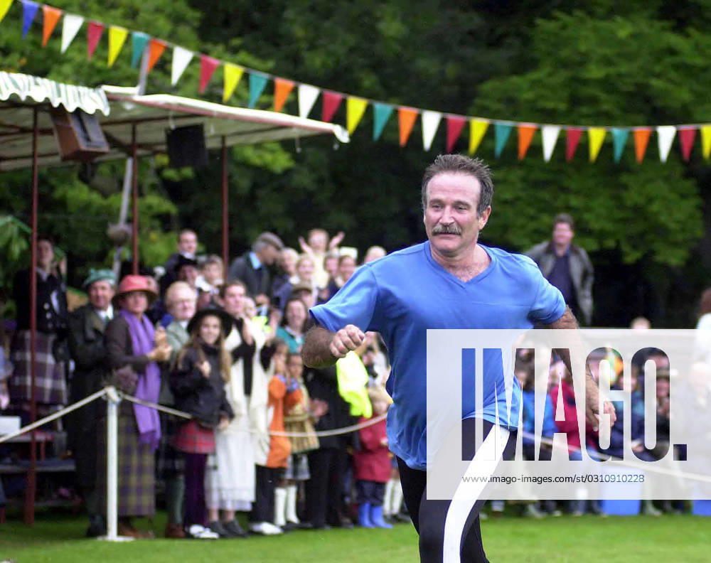 Robin Williams, who has passed away at 63, is seen in 2000 at The Gathering in Aberdeenshire 124326, FILE PHOTO: Robin Williams takes part in the hill race, one of the highlights of The Gathering in Aberdeenshire. Actor and comedian Robin Williams passes away on August 11 at the age of 63 in a suspected suicide after a long battle with depression. Aberdeenshire, United Kingdom - August 27, 2014. UK PAPERS OUT, Credit:PacificCoastNews Avalon Scotland
