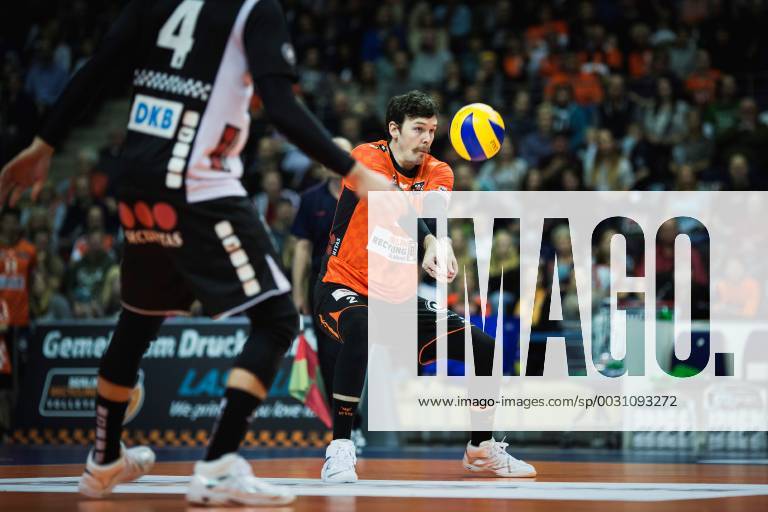 Berlin Germany 12 11 2017 Steven Marshall BR Volleys 2 at the game of volleyball Bundesliga season 2017 2018 between Berlin Recycling Volleys SVG Lueneburg