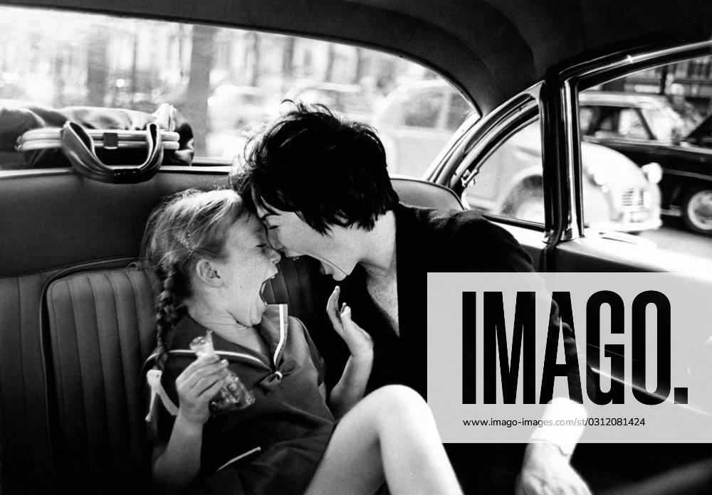 Film Irma La Douce Actress Shirley MacLaine goofin around with her daughter Sachi Parker, while at Paris. Paris France