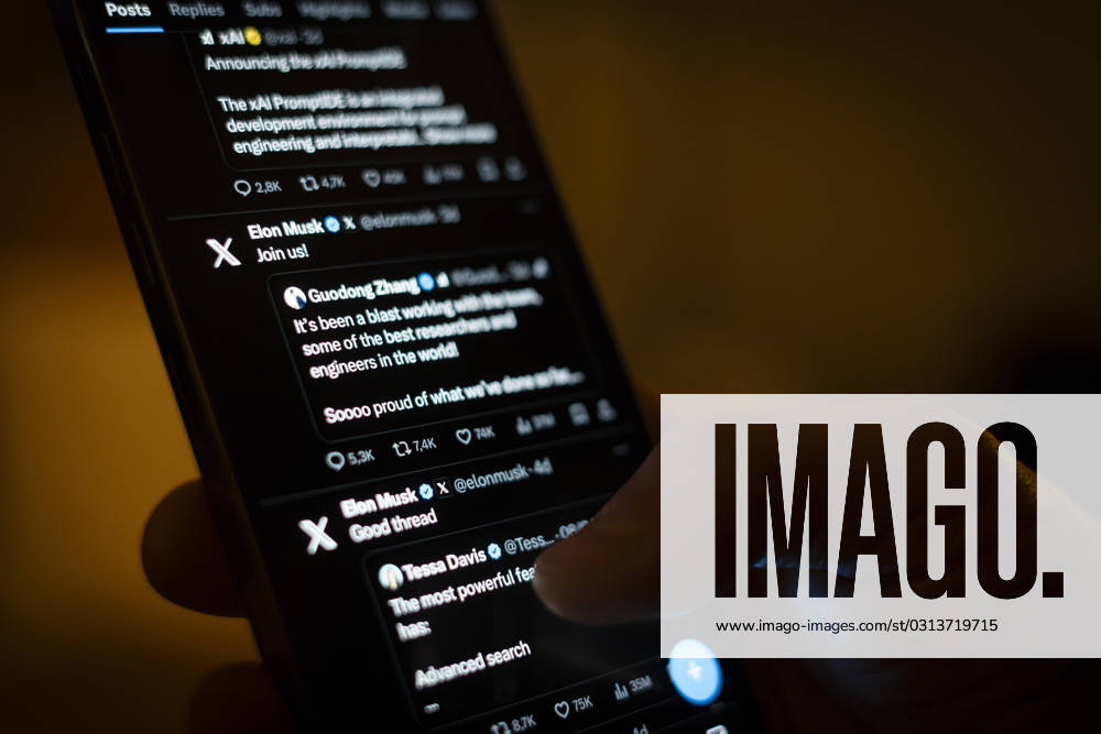 Electronic Portable Device Illustration Images The X app, formerly known as Twitter is seen on an iPhone in this photo illustration taken on 10 November, 2023 in Warsaw, Poland. Warsaw Poland