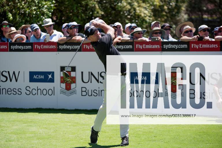 Rod Pampling (AUS) tees off at Round 1 of the 102nd Australian Open Golf Championship on November 23, 2017 at The Australian Golf Club in Sydney, Australia. (Photo by Steven Markham Icon Sportswire) GOLF: NOV 23 The Emirates Australian Open Golf Championship - First Round Icon1711230427