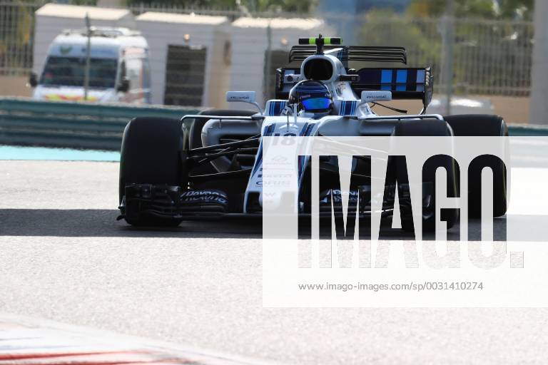 24th November 2017, Yas Marina Circuit, Abu Dhabi, UAE; Abu Dhabi Formula One Grand Prix, Friday free practice; Lance Stroll - Williams Martini Racing ActionPlus11955369