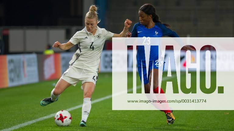 V li Leonie Maier Germany 4 in duel duel with duel with Grace Geyoro France 23 Soccer Women International Match Germany France