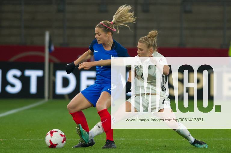 V li Eugenie Le Sommer France 9 duel duel with Leonie Maier Germany 4 Football Women International Germany France