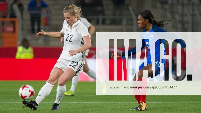 V left Tabea Kemme Germany 22 in duel with duel with Grace Geyoro France 23 Soccer Women International Friendlies Germany France