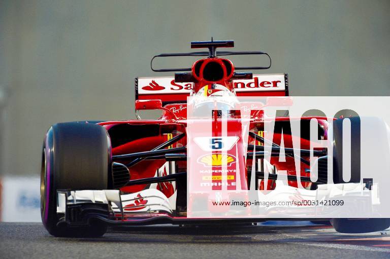 Sebastian Vettel GER 5 Scuderia Ferrari Grand Prix of ABU DHABI 2017 2nd Free Practice of Motorsport Formula 1 24 11 2017 ABU DHABI