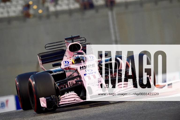 Sergio Perez MEX 11 Sahara Force India F1 Team Grand Prix of ABU DHABI 2017 2nd Free Practice of Motorsport Formula 1 24 11 2017 ABU DHABI