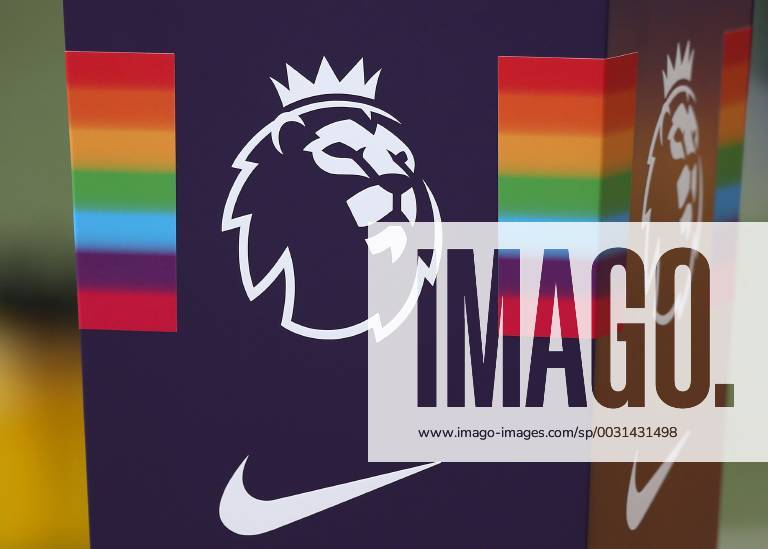 Fußball, England, LGBT Kampagne 25th November 2017, Wembley Stadium, London England; EPL Premier League football, Tottenham Hotspur versus West Bromwich Albion; Premier League ball plinth with LGBT rainbow colours on display before kick off ActionPlus11956009