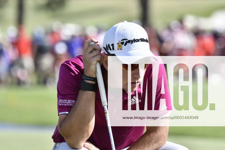 26th November 2017, The Australian Golf Club, Sydney, Australia; Emirates Australian Open Golf, final round; Lucas Herbert (AUS) lines up his final putt on the 18th hole ActionPlus11956406