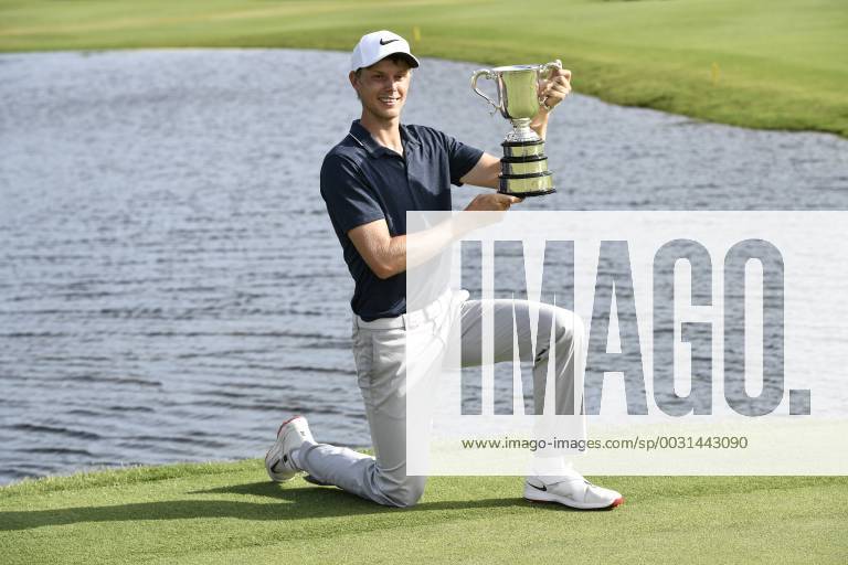 - SPORT 26th November 2017, The Australian Golf Club, Sydney, Australia; Emirates Australian Open Golf, final round; Winner Cameron Davis (AUS) with the Stonehaven Trophy ActionPlus11956412