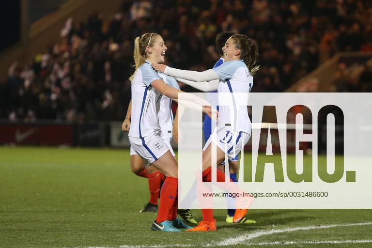 England Women v Kazakhstan Women 2019 FIFA Womens World Cup Qual Melissa Lawley of England celebrates scoring her sides 1st goal during the 2019 FIFA Women s World Cup Qualifying match at the Weston Homes Community Stadium, Colchester Content Not Available For UK Newspapers