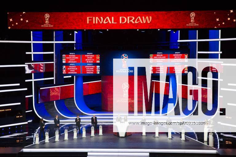 (171202) -- MOSCOW, Dec. 2, 2017 -- Photo taken on Dec. 1, 2017 shows the Final Draw of the FIFA World Cup WM Weltmeisterschaft Fussball 2018 at the State Kremlin Palace in Moscow, capital of Russia. ) (SP)RUSSIA-MOSCOW-FIFA-FINAL DRAW BaixXueqi