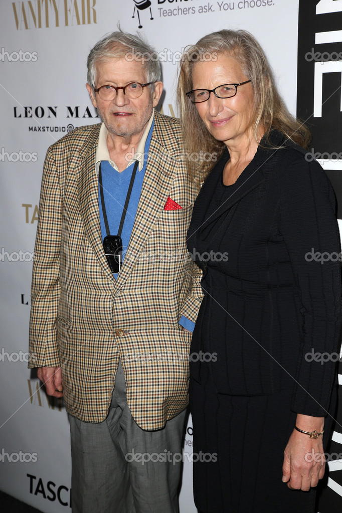 Annie Leibovitz, David Hockney at the Annie Leibovitz SUMO-Sized Book Launch Party hosted by Vanity Fair, Chateau Marmont, West Hollywood, CA 02-26-14 model released