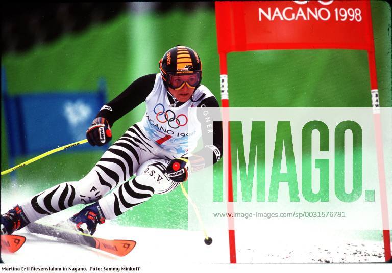 Martina Ertl Skiing Olympics Nagano 98 RSL Action Nagano Japan